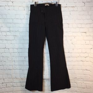 Forever 21 Pants Black Stripe Low Waist Wide Leg Spandex Small